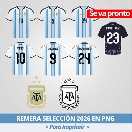 Remera Selección Argentina para Imprimir