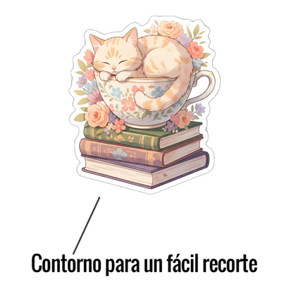 Set 23 Stickers Animalitos Lectores Imprimibles