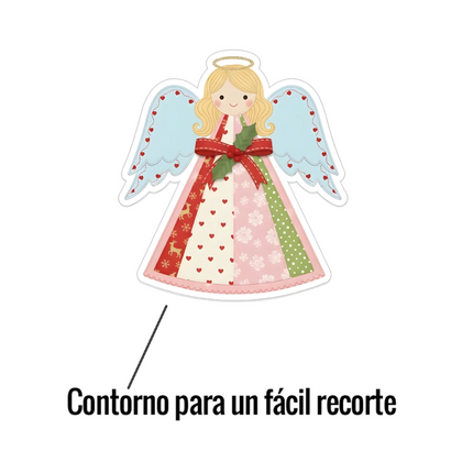 Set 58 Stikers Recortes Navidad Imprimible