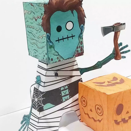 Zombie Poker-Face Imprimible